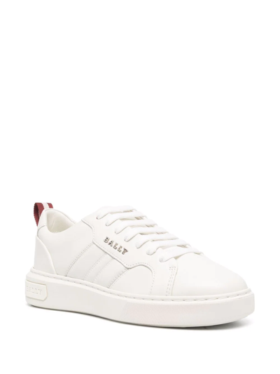 Shop Bally Interchangeable-laces Low-top Sneakers In Weiss