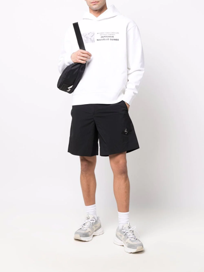 Shop A-cold-wall* Logo Patch Chino Shorts In Schwarz