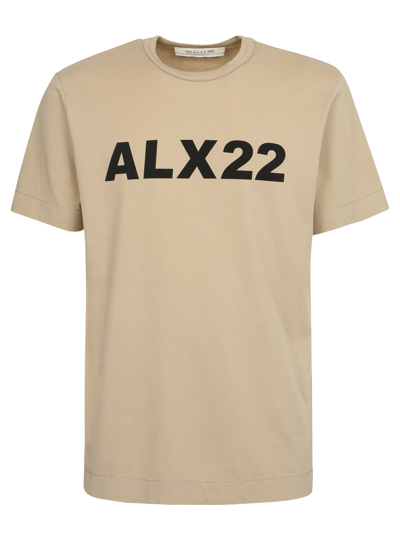 Shop Alyx 1017  9sm Logo-print T-shirt In Beige