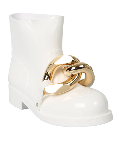 Shop Jw Anderson J.w. Anderson Chain Boots In White