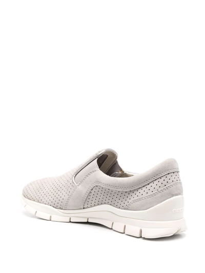 Geox Sukie Suede Trainers In Grey