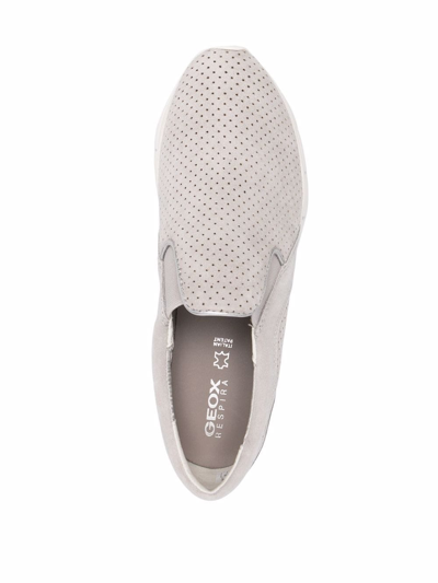 Geox Sukie Suede Trainers In Grey