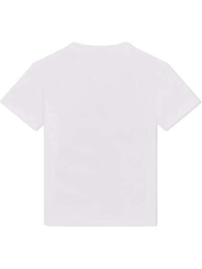 Shop Dolce & Gabbana 2000 Fashion Moment Logo-plaque T-shirt In White