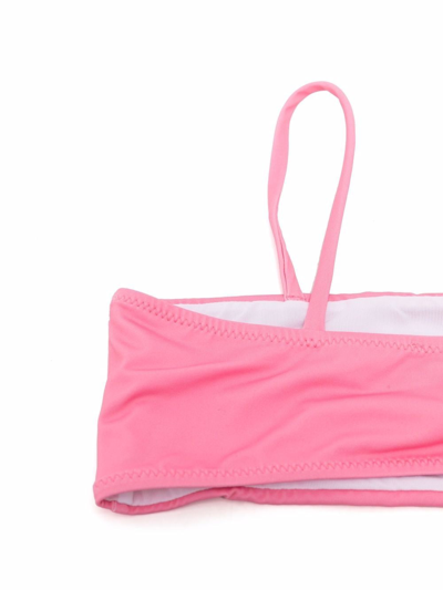 Gcds Heart-print Two-piece Bikini In Pink