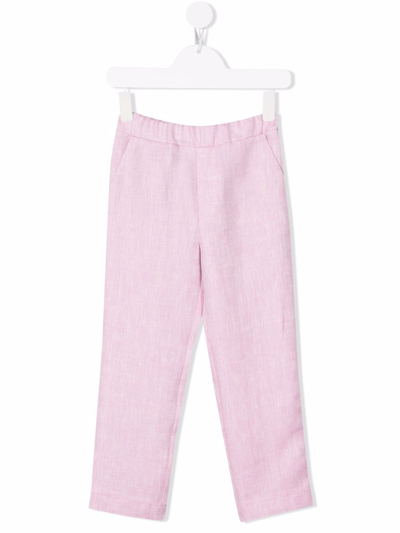 Shop Paade Mode Elasticated-waistband Trousers In Pink