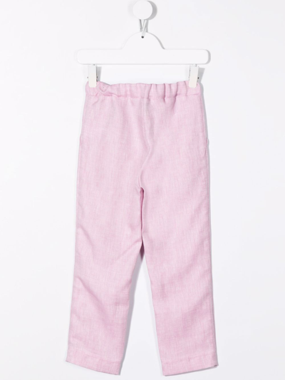 Shop Paade Mode Elasticated-waistband Trousers In Pink