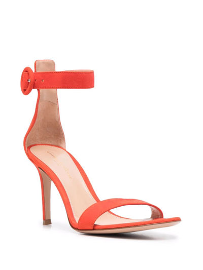 Shop Gianvito Rossi Portofino 85mm Sandals In Orange