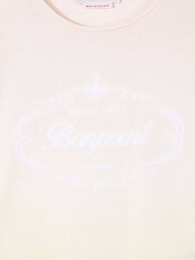 Shop Bonpoint Logo-print Gradient T-shirt In Pink