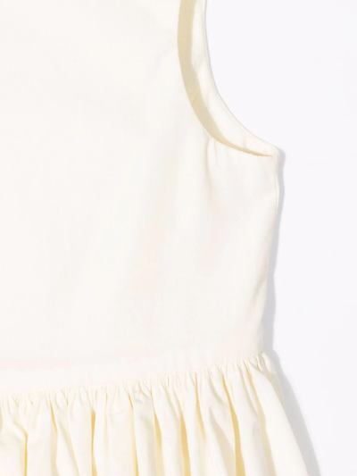 Bonpoint Teen Sleeveless Pleated-skirt Dress In Yellow