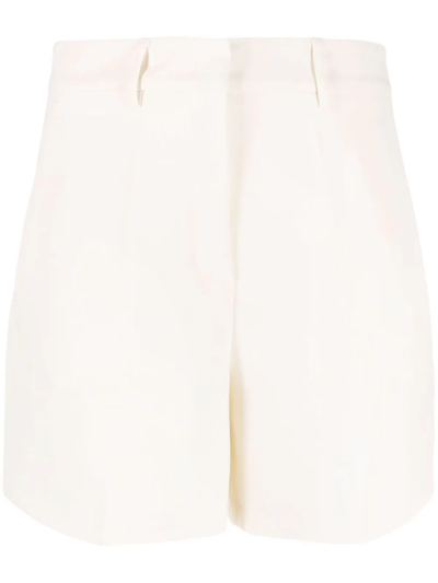 Shop Blanca Vita Penelope Tailored Shorts In Neutrals