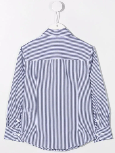 Shop Fay Stripe-print Shirt In White