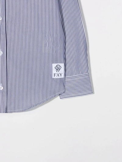 Fay Stripe-print Shirt In White