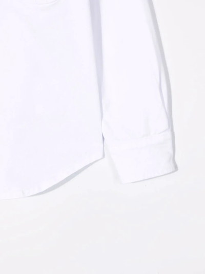 Fay Band-collar Jacket In White