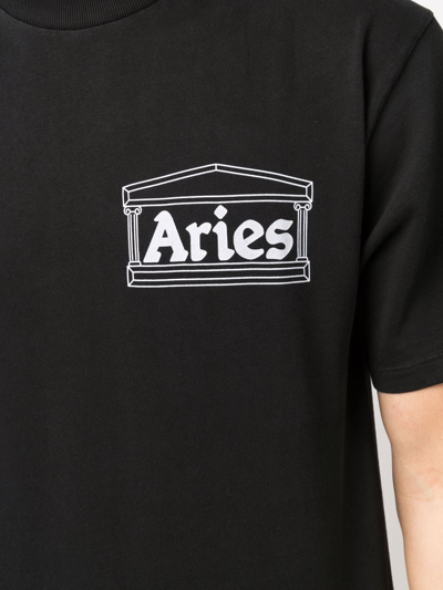 Shop Aries T-shirts And Polos Black