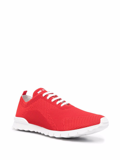 Shop Kiton Cotton Sneakers In Red