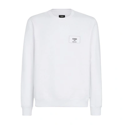 Shop Fendi Sweatshirt In Blanc