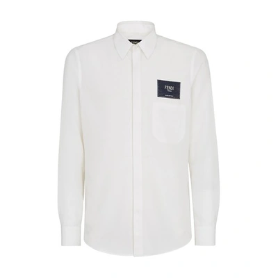 Shop Fendi Shirt In Blanc