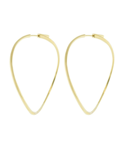 Shop Anita Ko Yellow Gold Twisted Hoop Earrings In Ylwgold