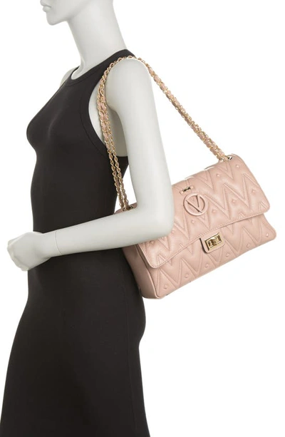 Shop Valentino By Mario Valentino Posh Leather Shoulder Strap In Nude