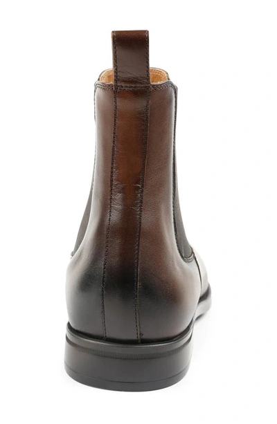 Shop Bruno Magli Bucca Chelsea Boot In Dark Brown Waxy Calf