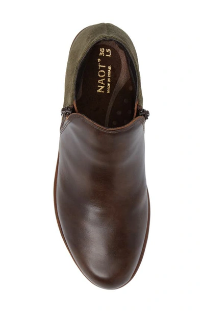 Shop Naot 'helm' Bootie In Pecan Brown Leather