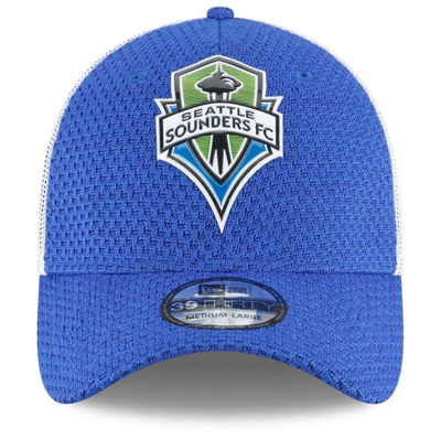 Shop New Era Blue Seattle Sounders Fc Kick-off 39thirty Flex Hat