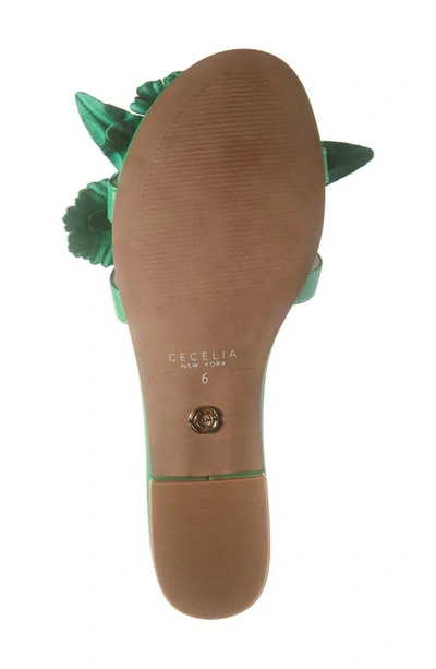 Shop Cecelia New York Lila Slide Sandal In Green Melon