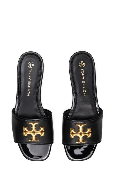 Shop Tory Burch Eleanor Slide Sandal In Perfect Black/ Perfect Black