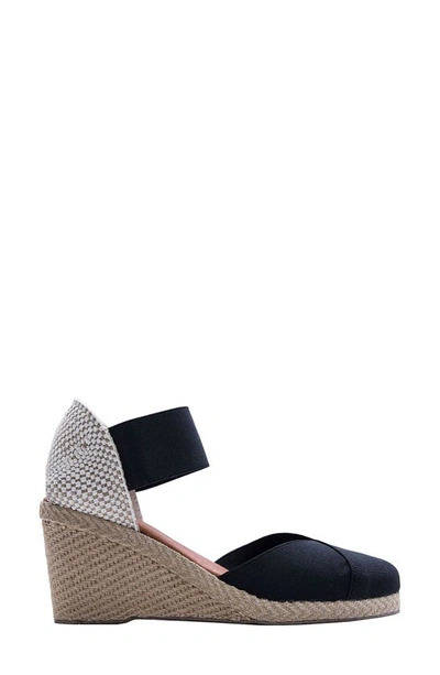Shop Andre Assous Anouka Espadrille Wedge Sandal In Black