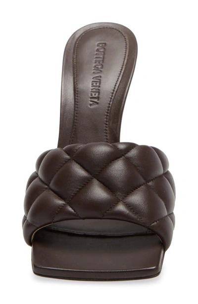 Shop Bottega Veneta Padded Slide Sandal In Chocolate Spread