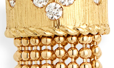 Shop Roberto Coin Venetian Princess Diamond Tassel Pendant Necklace In Yellow Gold/ Diamond