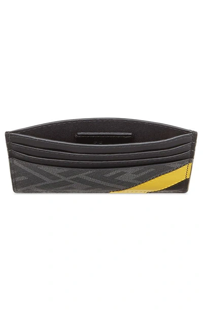 Shop Fendi Ff Card Case In Black Sunflower P