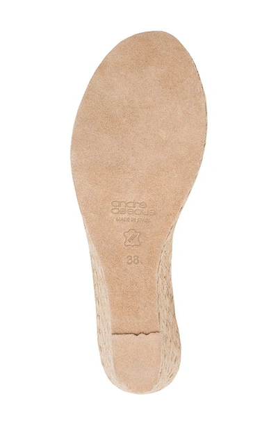 Shop Andre Assous Allison Espadrille Wedge Sandal In Beige Linen