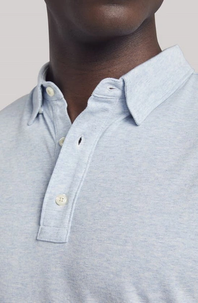 Shop Faherty Movement Polo Shirt In Cardiff Blue Heather