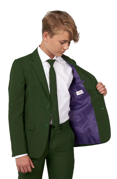 Opposuits Glorious Green Two-piece Suit With Tie In Green