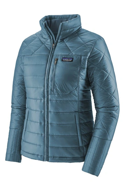 Shop Patagonia Radalie Water Repellent Thermogreen-insulated Jacket In Pigeon Blue