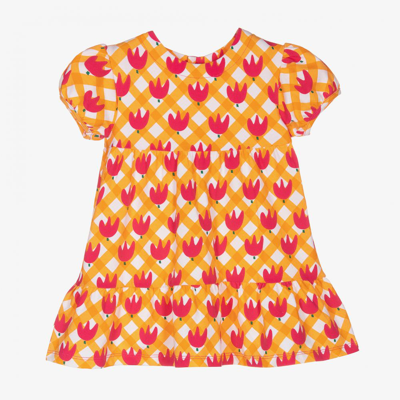 Shop Agatha Ruiz De La Prada Girls Orange Tulip Dress