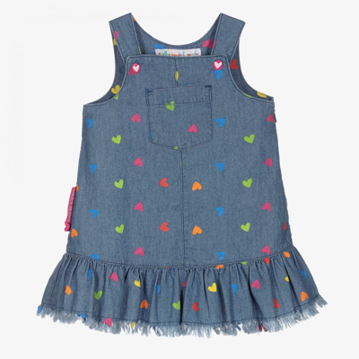 Shop Agatha Ruiz De La Prada Girls Blue Pinafore Dress