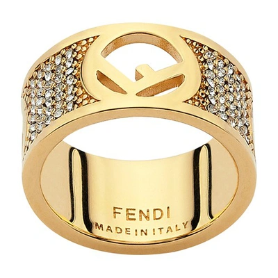 Shop Fendi F Is  Ring In Or