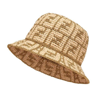Shop Fendi Hat In Or