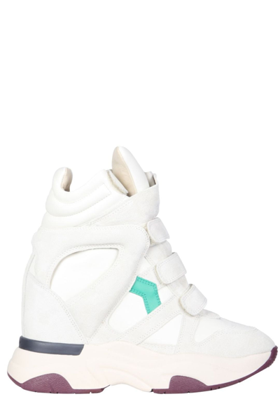 Shop Isabel Marant Balskee Panelled Sneakers In White