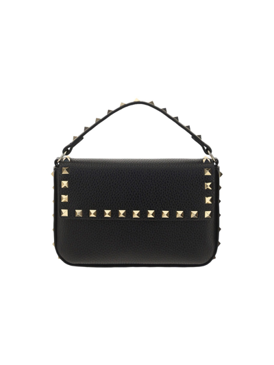 Valentino Garavani Rockstud Foldover Mini Shoulder Bag In Black | ModeSens