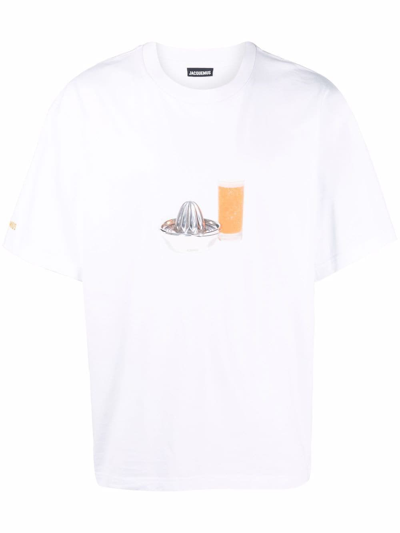 Shop Jacquemus Logo T-shirt In Multi