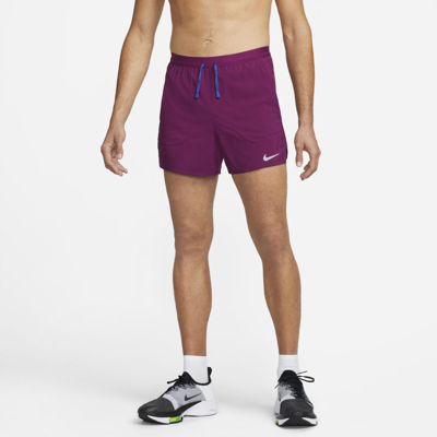 Shop Nike Men's Flex Stride 5" Brief Running Shorts In Red