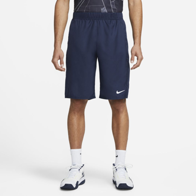 Shop Nike Men's Court Dri-fit Victory 11" Tennis Shorts In Blue