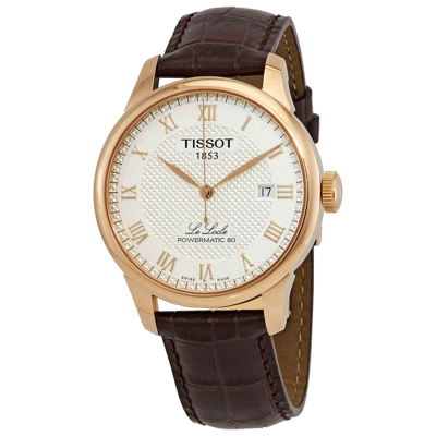 Shop Tissot Le Locle Automatic Silver Dial Men's Watch T006.407.36.033.00 In Brown / Gold / Gold Tone / Rose / Rose Gold / Rose Gold Tone / Silver