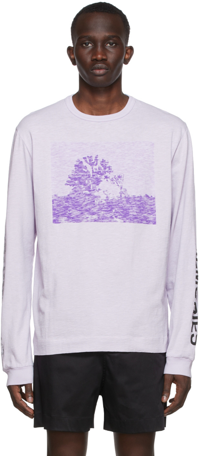 Shop Alyx Purple Graphic T-shirt In Light Lilac