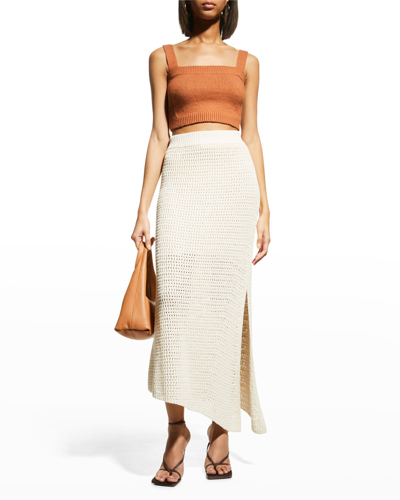 Shop A.l.c Caleb Asymmetric Skirt In Ivory