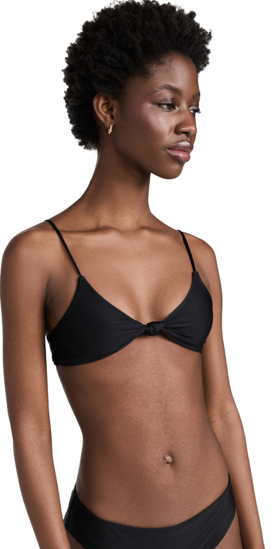 Shop Mikoh Kaloko Bikini Top Noir