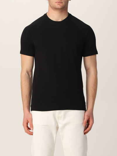 Shop Aspesi Cotton T-shirt In Black